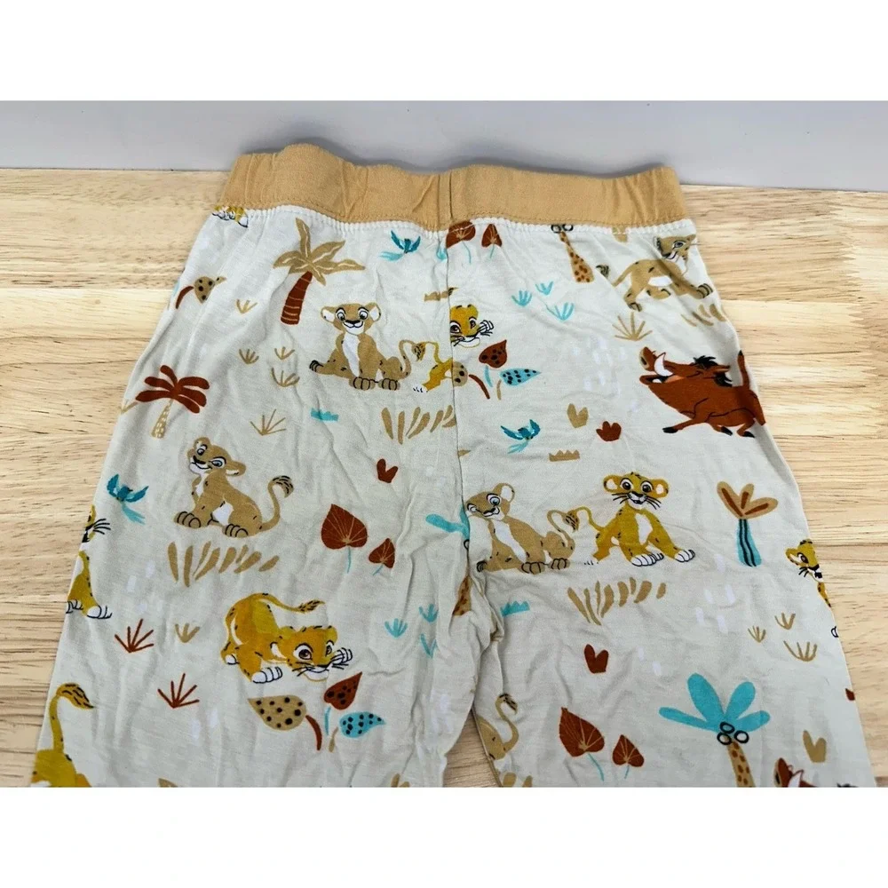 Little Sleepies Disney Simba's OG Lion King Pants T-Shirt Set Pajama Size 3T